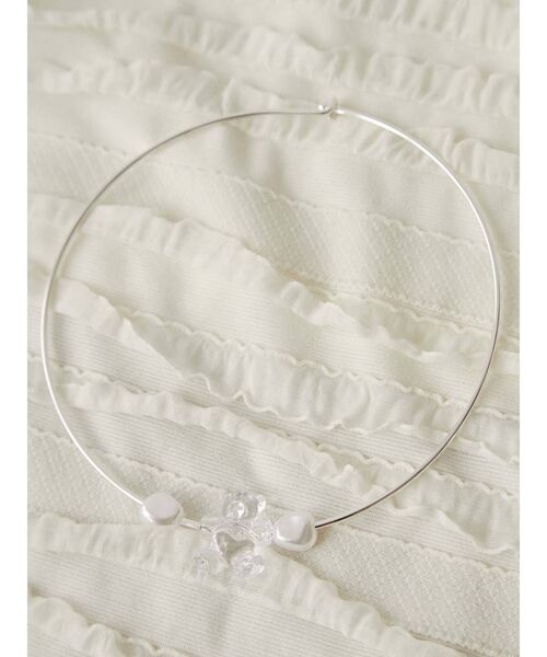 merry jenny(メリージェニー)の「acrylic bear choker(チョーカー・レディース・クリア/ブラウン/ブラック・FREE)」の6枚目の写真