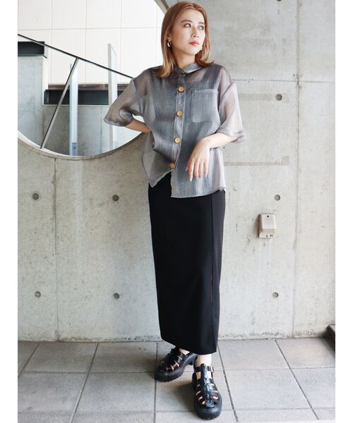 MURUA(ムルーア)の「スリットタイトスカート(スカート・レディース・ブラック/ブルー/グリーン/レッド・FREE)」の10枚目の写真