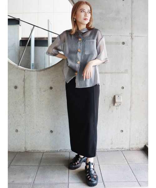 MURUA(ムルーア)の「スリットタイトスカート(スカート・レディース・ブラック/ブルー/グリーン/レッド・FREE)」の12枚目の写真