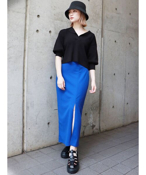 MURUA(ムルーア)の「スリットタイトスカート(スカート・レディース・ブラック/ブルー/グリーン/レッド・FREE)」の15枚目の写真