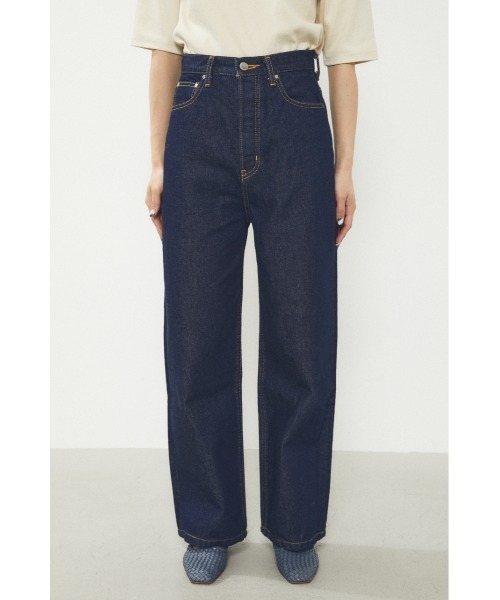 BLACK BY MOUSSY（ブラックバイマウジー）の「MACHO one wash denim(マチョワンオッシュデニム)（デニムパンツ・レディース・ダークブルー・24inch/25inch/26inch/23inch）」の3枚目の写真