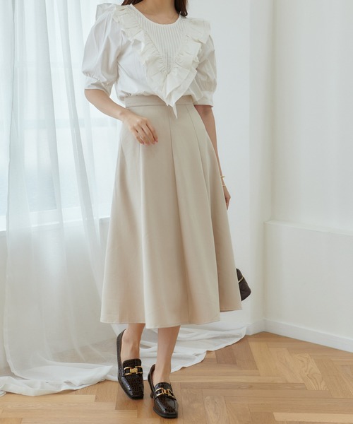 Lamoa（ラモア）の「Lamoa/フリル ボリューム ブラウス（シャツ/ブラウス・レディース・ブルー/ベージュ/ホワイト・FREE）」の7枚目の写真