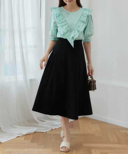 Lamoa（ラモア）の「Lamoa/フリル ボリューム ブラウス（シャツ/ブラウス・レディース・ブルー/ベージュ/ホワイト・FREE）」の10枚目の写真