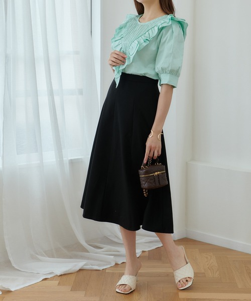 Lamoa（ラモア）の「Lamoa/フリル ボリューム ブラウス（シャツ/ブラウス・レディース・ブルー/ベージュ/ホワイト・FREE）」の11枚目の写真