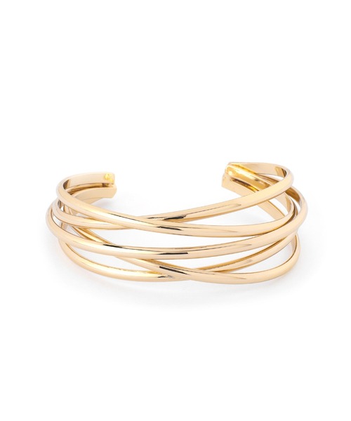 ANEMONE（アネモネ）の「クロスワイドメタルバングル（バングル/リストバンド・レディース・シルバー/ゴールド・FREE）」の3枚目の写真