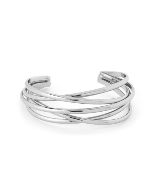 ANEMONE（アネモネ）の「クロスワイドメタルバングル（バングル/リストバンド・レディース・シルバー/ゴールド・FREE）」の4枚目の写真