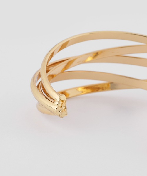 ANEMONE（アネモネ）の「クロスワイドメタルバングル（バングル/リストバンド・レディース・シルバー/ゴールド・FREE）」の6枚目の写真