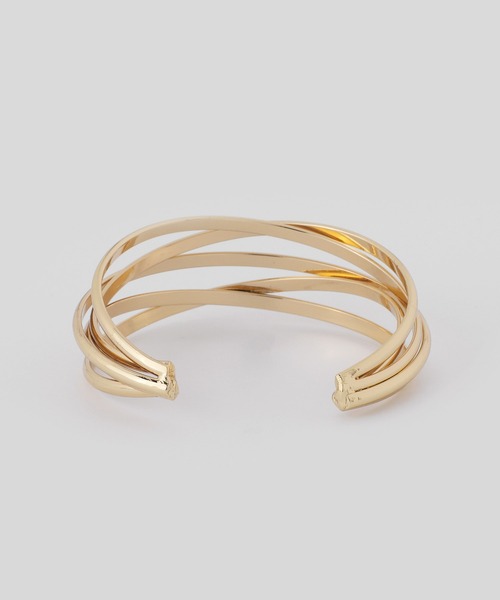 ANEMONE（アネモネ）の「クロスワイドメタルバングル（バングル/リストバンド・レディース・シルバー/ゴールド・FREE）」の7枚目の写真