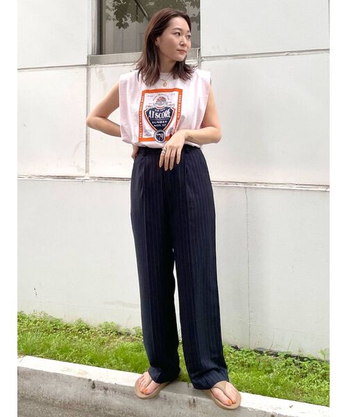 Ungrid（アングリッド）の「ヴィンテージロゴノースリタンクトップ（タンクトップ・レディース・チャコールグレー/オフホワイト/ピンク・FREE）」の14枚目の写真