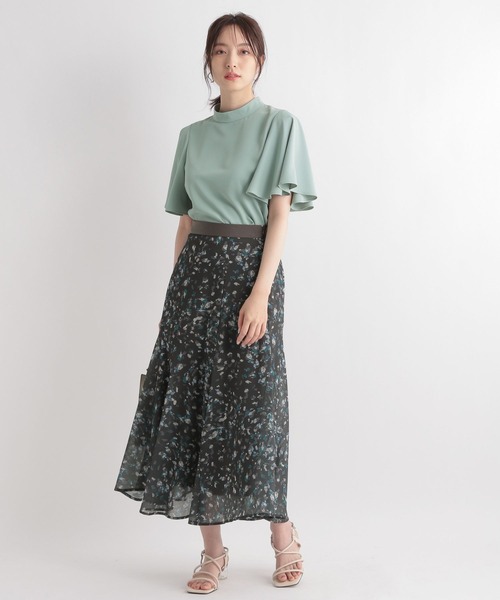 Andemiu（アンデミュウ）の「ストーンドットマーメイドスカート344025（スカート・レディース・チャコールグレー/ブルー/キャメル・FREE）」の5枚目の写真