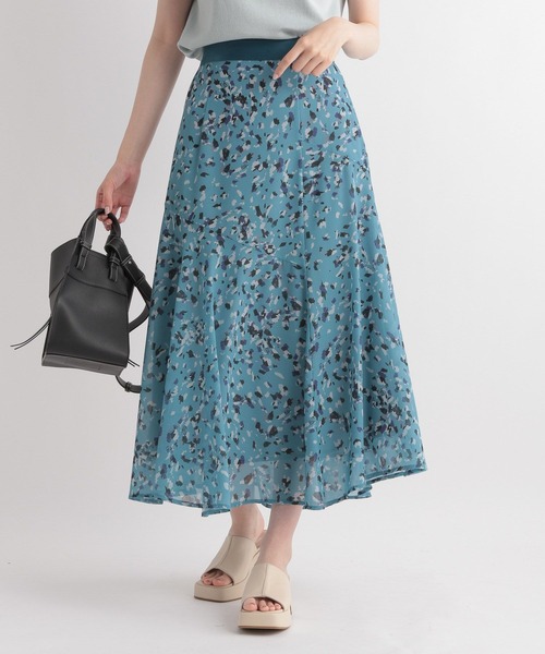 Andemiu（アンデミュウ）の「ストーンドットマーメイドスカート344025（スカート・レディース・チャコールグレー/ブルー/キャメル・FREE）」の8枚目の写真