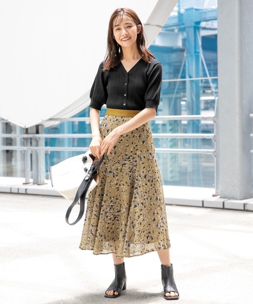 Andemiu（アンデミュウ）の「ストーンドットマーメイドスカート344025（スカート・レディース・チャコールグレー/ブルー/キャメル・FREE）」の22枚目の写真