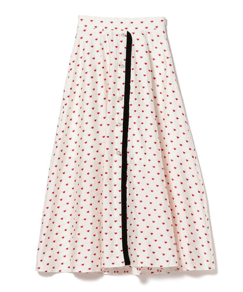 Sister Jane(シスタージェーン)の「sister jane / Heart Memento Midi Skirt(スカート・レディース・オフホワイト・SMALL)」の2枚目の写真