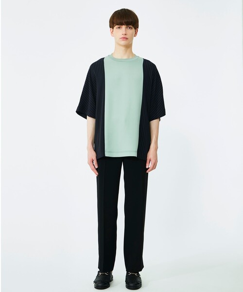 UNITED TOKYO(ユナイテッドトウキョウ)の「サイドストライプドルマンTシャツ(Tシャツ/カットソー・メンズ・ブラック/ミント/アイボリー・1/2)」の20枚目の写真