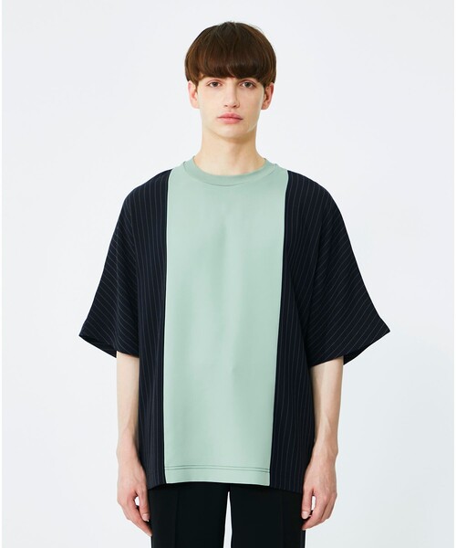 UNITED TOKYO(ユナイテッドトウキョウ)の「サイドストライプドルマンTシャツ(Tシャツ/カットソー・メンズ・ブラック/ミント/アイボリー・1/2)」の11枚目の写真