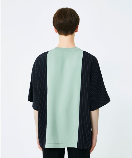 UNITED TOKYO(ユナイテッドトウキョウ)の「サイドストライプドルマンTシャツ(Tシャツ/カットソー・メンズ・ブラック/ミント/アイボリー・1/2)」の14枚目の写真