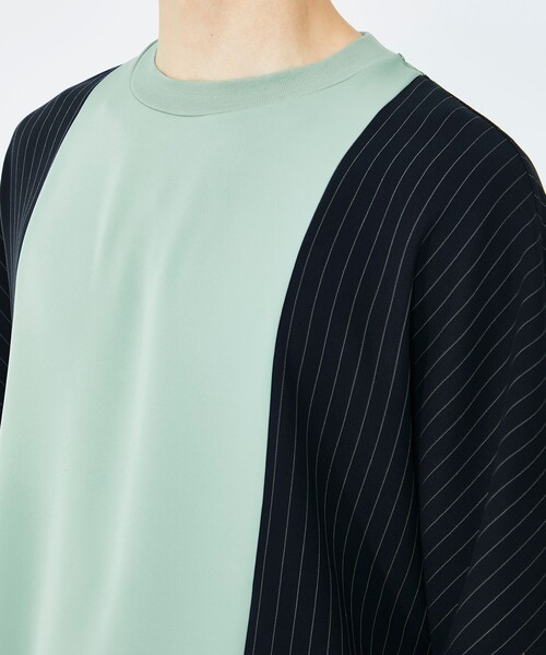 UNITED TOKYO(ユナイテッドトウキョウ)の「サイドストライプドルマンTシャツ(Tシャツ/カットソー・メンズ・ブラック/ミント/アイボリー・1/2)」の17枚目の写真