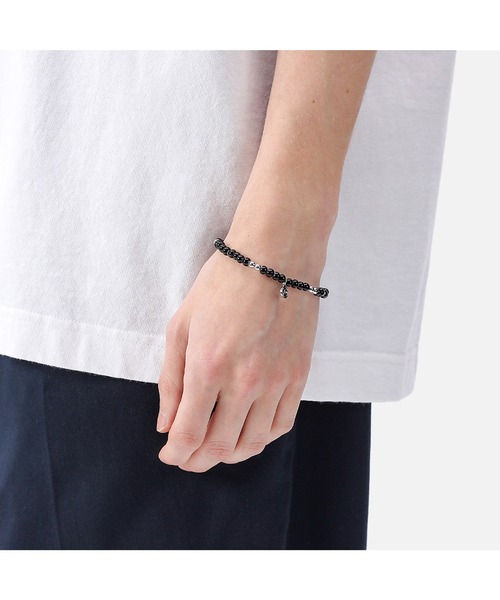 uniform experiment(ユニフォームエクスペリメント)の「BEADS BRACELET(ブレスレット・メンズ・ブラック/ブルー・FREE)」の7枚目の写真