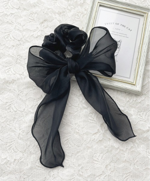 apres jour（アプレジュール）の「【apres jour×ARIAZ】シュシュリボン（シュシュ・レディース・ライトグレー/ブラック/ベージュ/ピンクベージュ・FREE）」の8枚目の写真