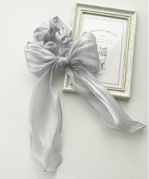 apres jour（アプレジュール）の「【apres jour×ARIAZ】シュシュリボン（シュシュ・レディース・ライトグレー/ブラック/ベージュ/ピンクベージュ・FREE）」の13枚目の写真