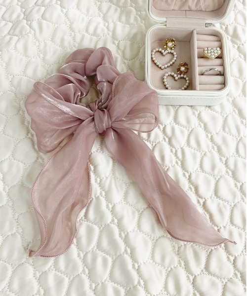 apres jour（アプレジュール）の「【apres jour×ARIAZ】シュシュリボン（シュシュ・レディース・ライトグレー/ブラック/ベージュ/ピンクベージュ・FREE）」の21枚目の写真