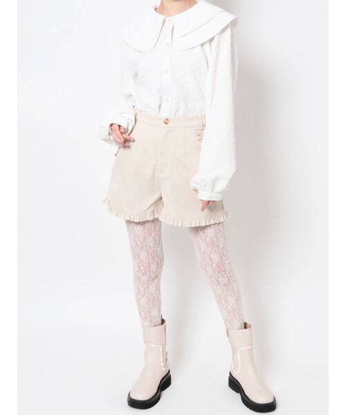 merry jenny（メリージェニー）の「Wカラーflowerブラウス（シャツ/ブラウス・レディース・オフホワイト/ブラック・FREE）」の18枚目の写真