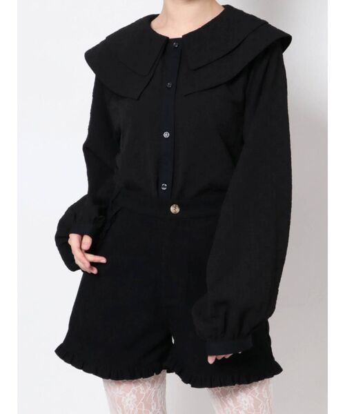 merry jenny（メリージェニー）の「Wカラーflowerブラウス（シャツ/ブラウス・レディース・オフホワイト/ブラック・FREE）」の22枚目の写真