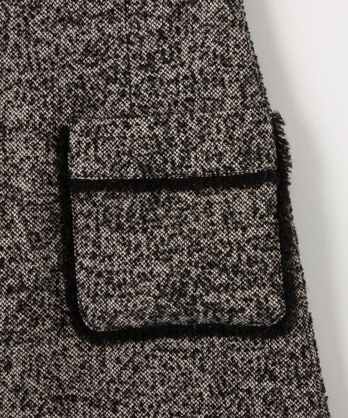 EMMEL REFINES（エメルリファインズ）の「＜EMMEL REFINES（エメル リファインズ）＞EM ツイード ミニスカート（スカート・レディース・ブラック・XS/S/M）」の12枚目の写真