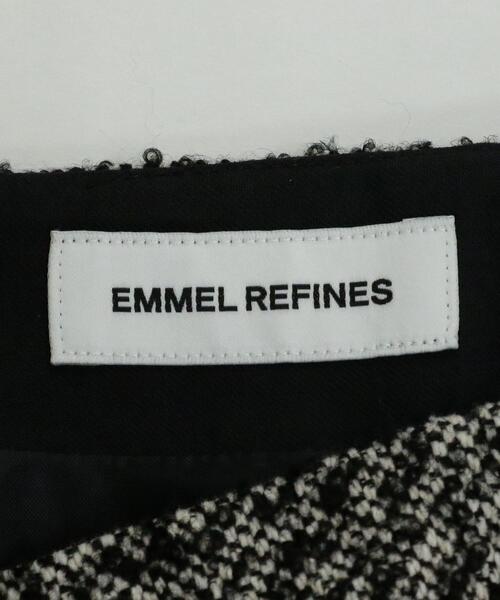 EMMEL REFINES（エメルリファインズ）の「＜EMMEL REFINES（エメル リファインズ）＞EM ツイード ミニスカート（スカート・レディース・ブラック・XS/S/M）」の5枚目の写真