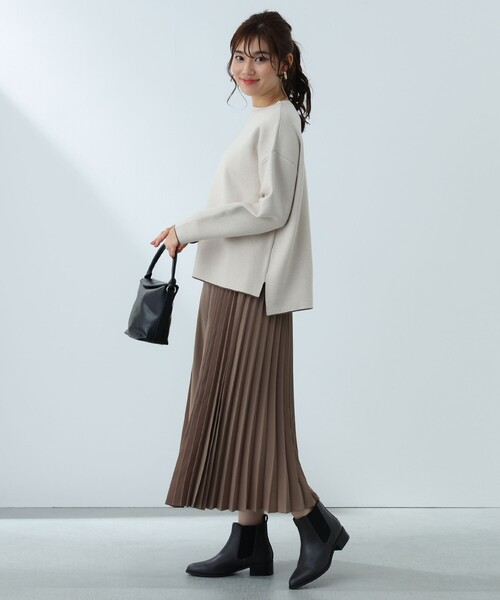 BEAMS HEART(ビームスハート)の「配色リバーシブル ニットプルオーバー(ウォッシャブル)(ニット/セーター・レディース・ブラック/グレー/アイボリー・FREE)」の20枚目の写真