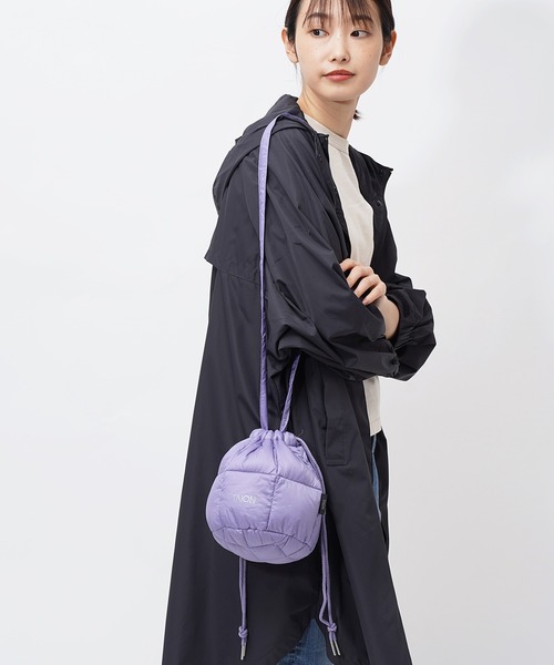 TAION（タイオン）の「【 TAION / タイオン 】 ドロストダウンバッグ 巾着 ダウン バッグ S DON TAION DST01 S（ショルダーバッグ・レディース・ブラック/ベージュ/オフホワイト/サックスブルー/ブルー/グリーン/ラベンダー/キャメル/グレー・FREE）」の9枚目の写真