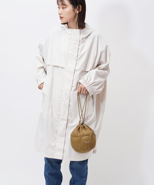 TAION（タイオン）の「【 TAION / タイオン 】 ドロストダウンバッグ 巾着 ダウン バッグ S DON TAION DST01 S（ショルダーバッグ・レディース・ブラック/ベージュ/オフホワイト/サックスブルー/ブルー/グリーン/ラベンダー/キャメル/グレー・FREE）」の11枚目の写真