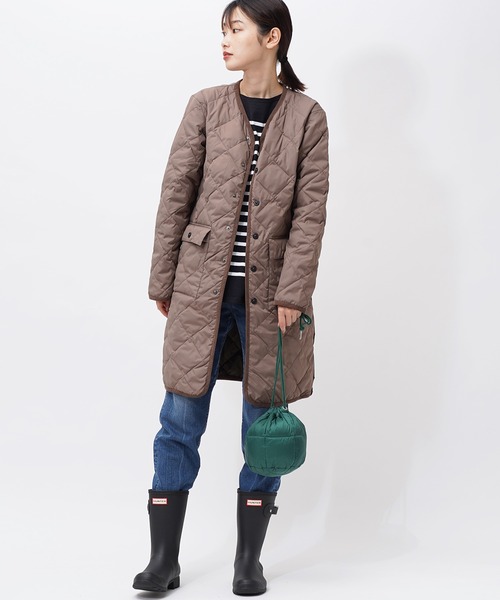 TAION（タイオン）の「【 TAION / タイオン 】 ドロストダウンバッグ 巾着 ダウン バッグ S DON TAION DST01 S（ショルダーバッグ・レディース・ブラック/ベージュ/オフホワイト/サックスブルー/ブルー/グリーン/ラベンダー/キャメル/グレー・FREE）」の12枚目の写真