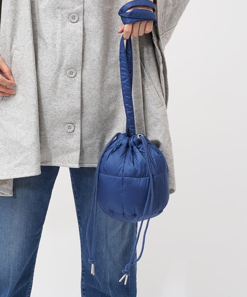 TAION（タイオン）の「【 TAION / タイオン 】 ドロストダウンバッグ 巾着 ダウン バッグ S DON TAION DST01 S（ショルダーバッグ・レディース・ブラック/ベージュ/オフホワイト/サックスブルー/ブルー/グリーン/ラベンダー/キャメル/グレー・FREE）」の17枚目の写真