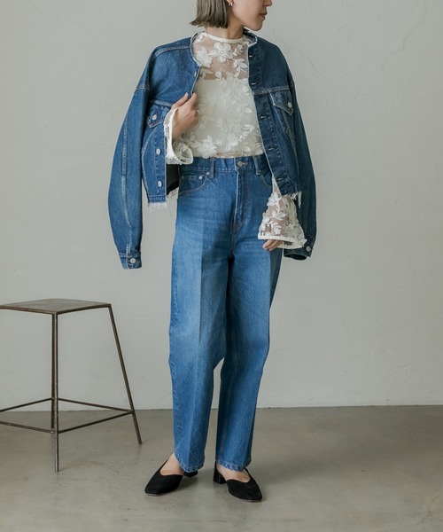 mystic（ミスティック）の「ai no de setouchiジャケット（デニムジャケット・レディース・インディゴブルー/ブラック・FREE）」の13枚目の写真