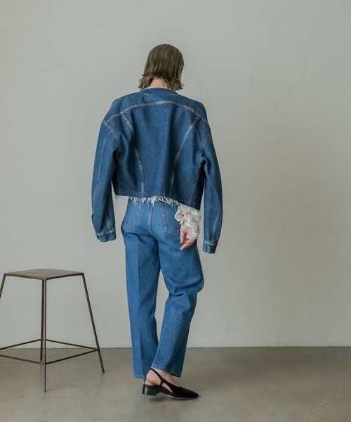 mystic（ミスティック）の「ai no de setouchiジャケット（デニムジャケット・レディース・インディゴブルー/ブラック・FREE）」の14枚目の写真