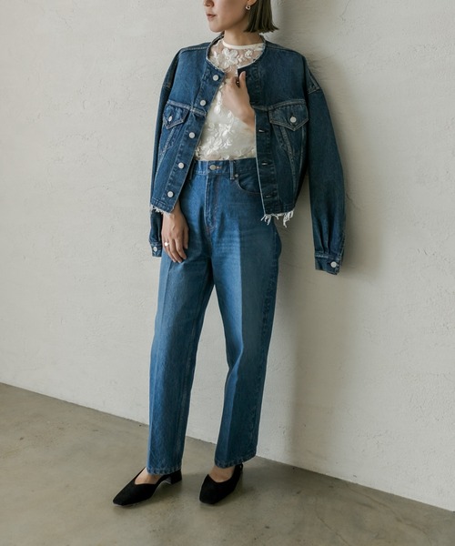 mystic（ミスティック）の「ai no de setouchiジャケット（デニムジャケット・レディース・インディゴブルー/ブラック・FREE）」の15枚目の写真