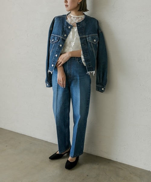 mystic（ミスティック）の「ai no de setouchiジャケット（デニムジャケット・レディース・インディゴブルー/ブラック・FREE）」の16枚目の写真