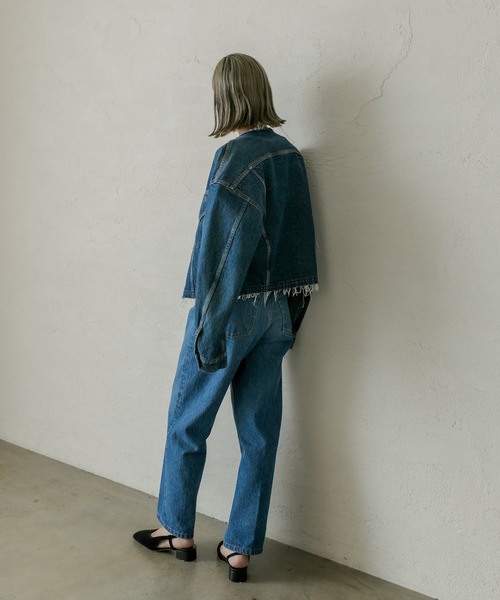 mystic（ミスティック）の「ai no de setouchiジャケット（デニムジャケット・レディース・インディゴブルー/ブラック・FREE）」の18枚目の写真