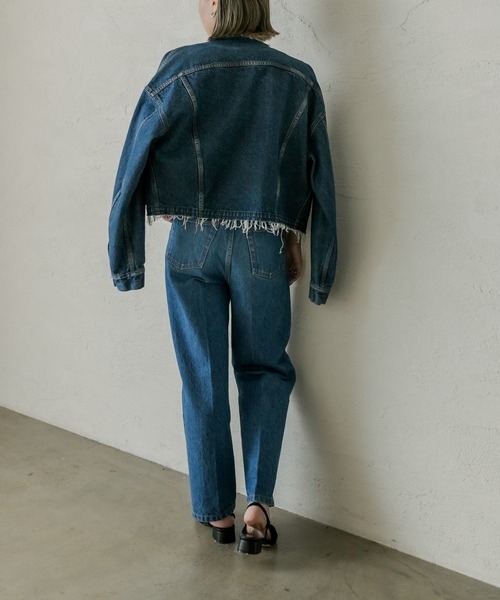 mystic（ミスティック）の「ai no de setouchiジャケット（デニムジャケット・レディース・インディゴブルー/ブラック・FREE）」の19枚目の写真