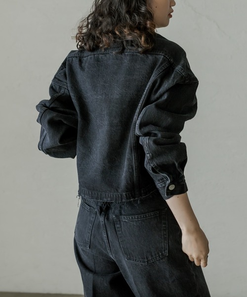 mystic（ミスティック）の「ai no de setouchiジャケット（デニムジャケット・レディース・インディゴブルー/ブラック・FREE）」の3枚目の写真