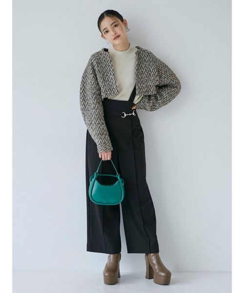 MURUA(ムルーア)の「モダンボトルネックニット(ニット/セーター・レディース・ブラック/パープル/アイボリー/モカ・FREE)」の10枚目の写真