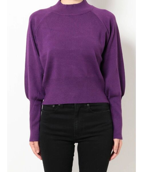 MURUA(ムルーア)の「モダンボトルネックニット(ニット/セーター・レディース・ブラック/パープル/アイボリー/モカ・FREE)」の18枚目の写真