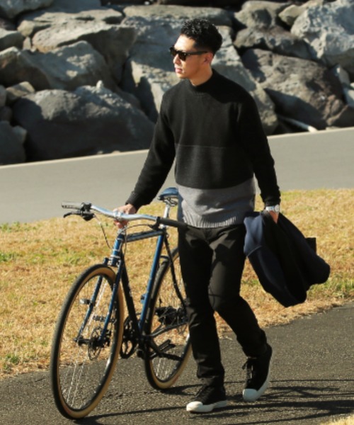 narifuri（ナリフリ）の「カラーパネルウォッシャブルミッドネック