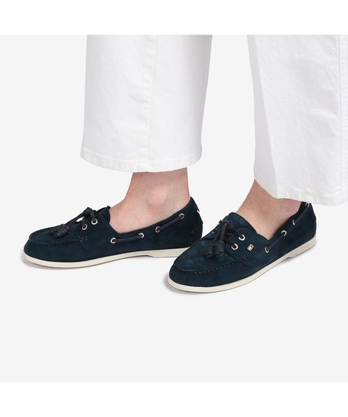 TOMMY HILFIGER（トミーヒルフィガー）の「スエードボートシューズ