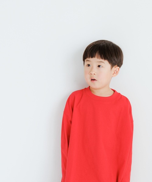 LOWRYS FARM（ローリーズファーム）の「ＵＳＡベーシックロンＴ　156955（Tシャツ/カットソー・キッズ・ブラック/オフホワイト/ブルー/グリーン/ピンク/イエロー/グリーン系その他/ブルー系その他/チャコールグレー/パープル/その他1/レッド/ピンク系その他・110cm/120cm/130cm/140cm/150cm）」の12枚目の写真