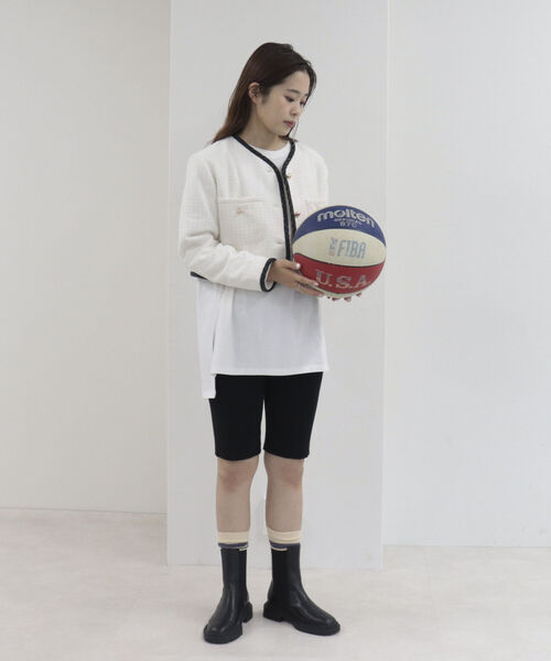 onulsoha（オヌルソハ）の「リブニットスパッツ（その他パンツ・レディース・グレー/ブラック/ベージュ・38）」の2枚目の写真