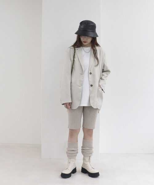 onulsoha（オヌルソハ）の「リブニットスパッツ（その他パンツ・レディース・グレー/ブラック/ベージュ・38）」の11枚目の写真