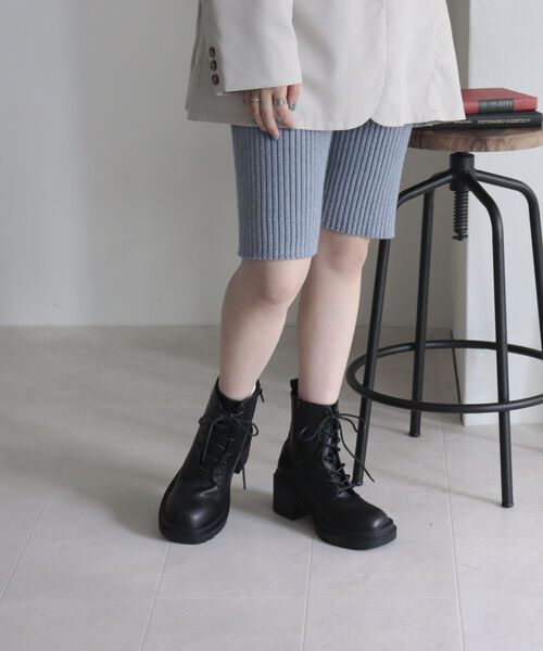 onulsoha（オヌルソハ）の「リブニットスパッツ（その他パンツ・レディース・グレー/ブラック/ベージュ・38）」の8枚目の写真