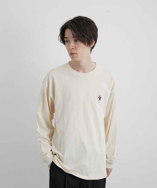 JUNRED(ジュンレッド)の「エシカルストーリーロングスリーブTシャツ(Tシャツ/カットソー・メンズ・ホワイト/ピンク/キナリ/ブルー系その他4・LL/M/L)」の15枚目の写真
